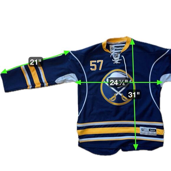 Reebok Buffalo Sabres Tyler Myers #57 Retro NHL Hockey Jersey M - Picture 9 of 9